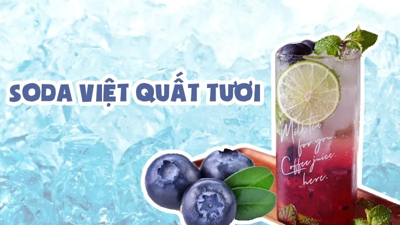 2 cách làm soda việt quất (blueberry soda) mát lạnh, sảng khoái ngày hè