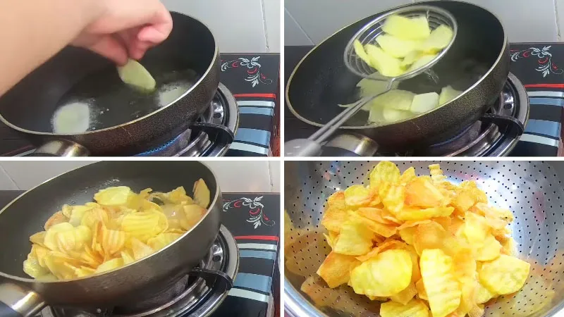 6 cách làm bim bim khoai tây bong bóng giòn tan đơn giản tại nhà