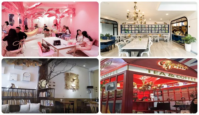 6 quán cafe background 1 màu, không cầu kỳ lại khiến teen chết ghiền