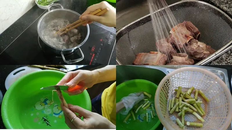 Bí quyết nấu canh ngó khoai nấu xương không ngứa, đảm bảo thơm ngon