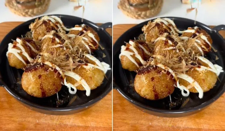 Biến tấu bánh tét thành bánh takoyaki cực độc đáo, thơm giòn lạ miệng