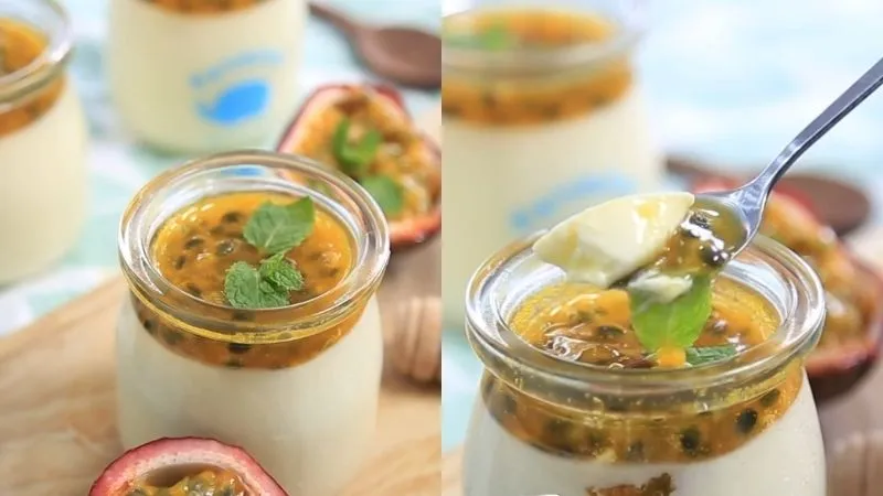 Bỏ túi cách làm panna cotta chanh dây thơm lừng, chua chua ngọt ngọt ai cũng mê