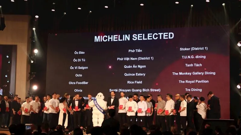 Các nhà hàng, quán ăn ở Hà Nội và TPHCM có trong Michelin Guide Ceremony