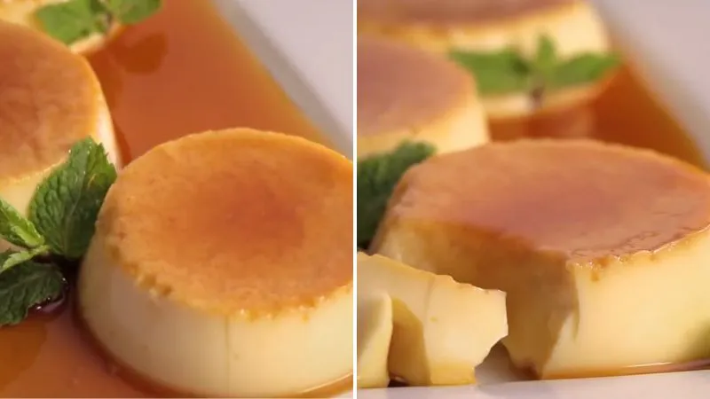 Cách làm bánh flan đường thốt nốt mềm mịn, thơm lừng