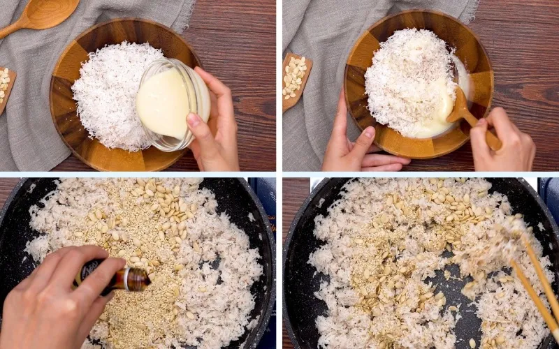 Cách làm bánh Trung thu nhân sữa dừa thơm ngon béo ngậy