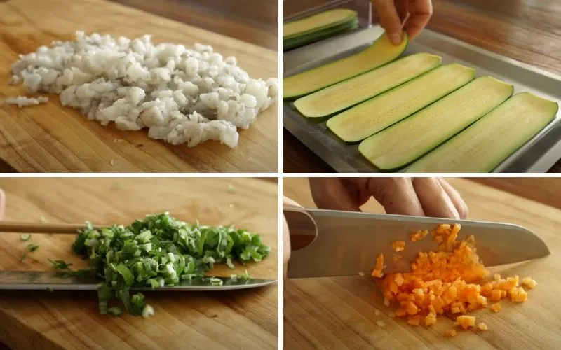 Cách làm bí ngòi cuộn tôm giòn ngon, dinh dưỡng cho bữa cơm gia đình