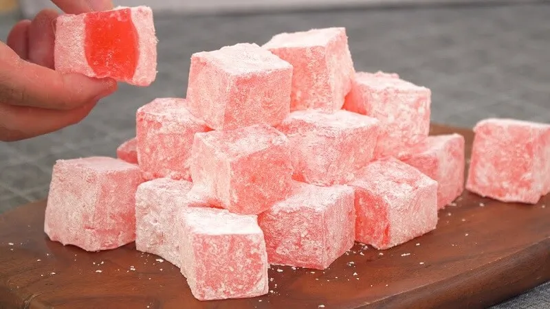 Cách làm kẹo Turkish Delight ngọt lịm, đảm bảo bé nhà thích mê