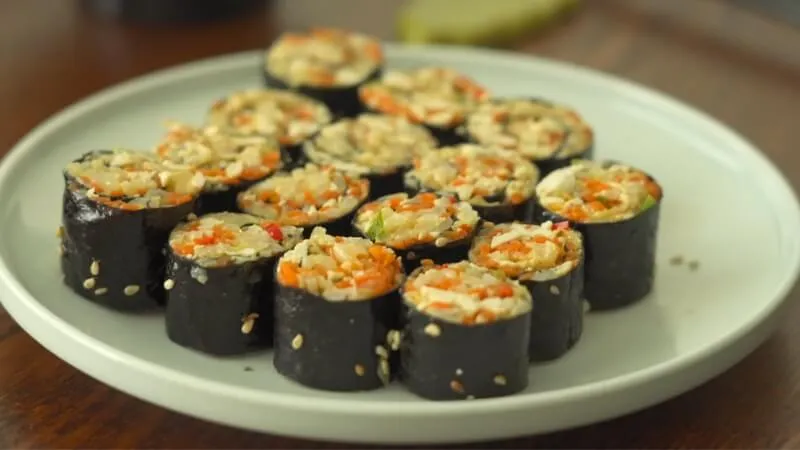 Cách làm kimbap bắp cải đậu hũ đơn giản, thanh đạm, bổ dưỡng