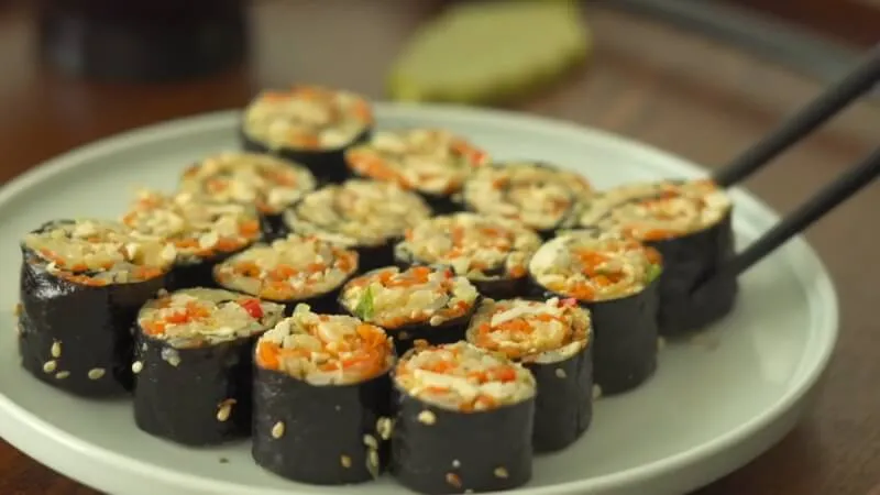 Cách làm kimbap bắp cải đậu hũ đơn giản, thanh đạm, bổ dưỡng