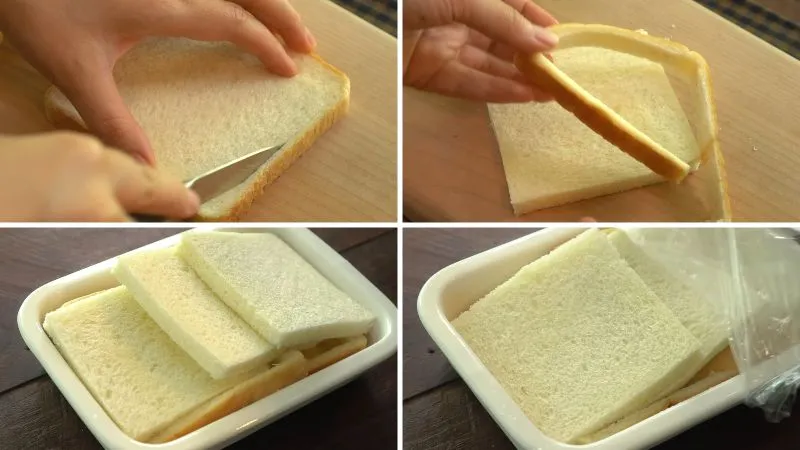 Cách làm sandwich phô mai bơ tỏi chiên giòn cho buổi sáng