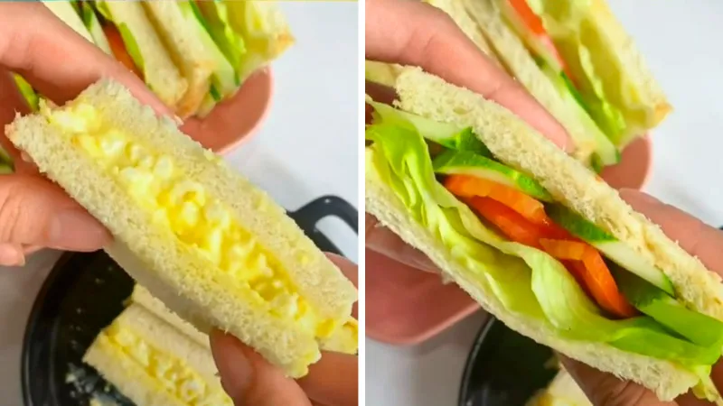 Chia sẻ cách làm sandwich trứng và salad tiện lợi, hấp dẫn