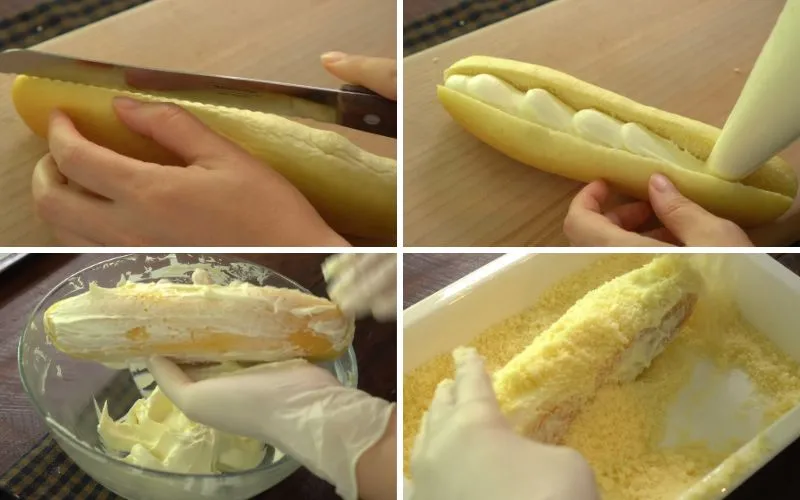 Chiêu đãi thực khách với bánh mì kem Castella chuẩn vị nhà hàng