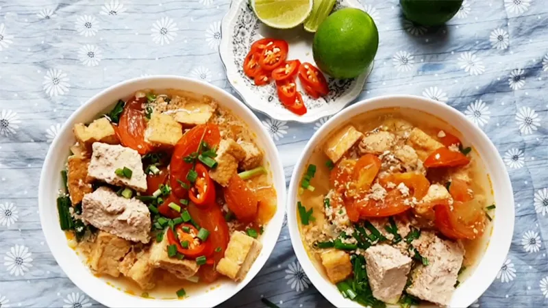 Công thức làm bún riêu ghẹ đơn giản, đậm đà hương vị miền quê