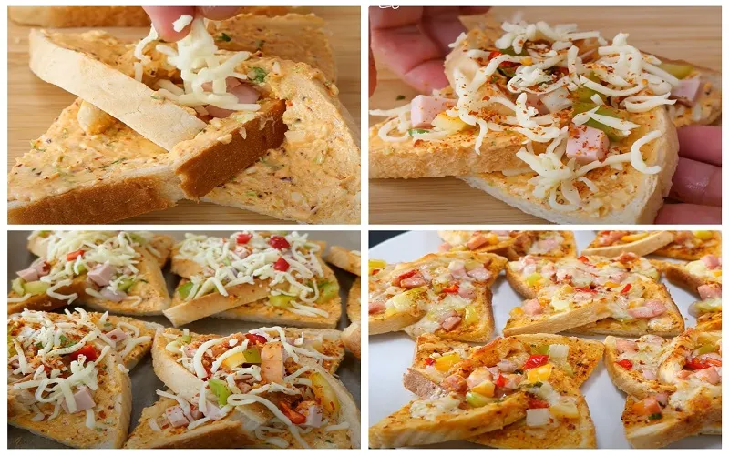 Học cách làm bánh mì pizza ăn sáng cực ngon lại bổ dưỡng