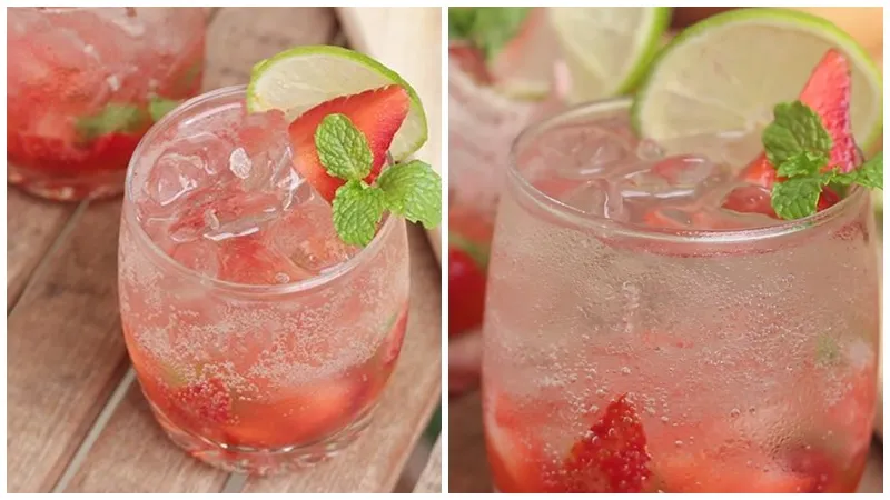 Học ngay công thức làm Strawberry mojito thơm ngon, mát lạnh