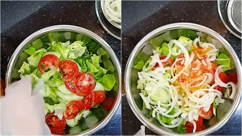 Hướng dẫn làm món salad dầu giấm thơm ngon bổ dưỡng dễ làm tại nhà