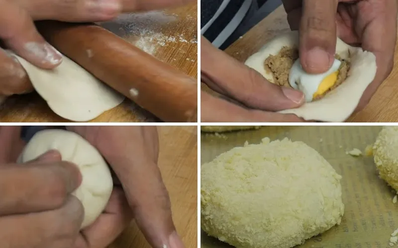 Mách bạn cách làm bánh bao nhân pate chiên giòn cực hấp dẫn