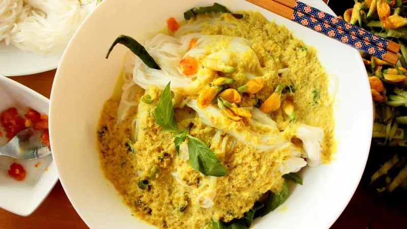 Nom Banh Chok – món bún vô cùng độc đáo của người Khmer