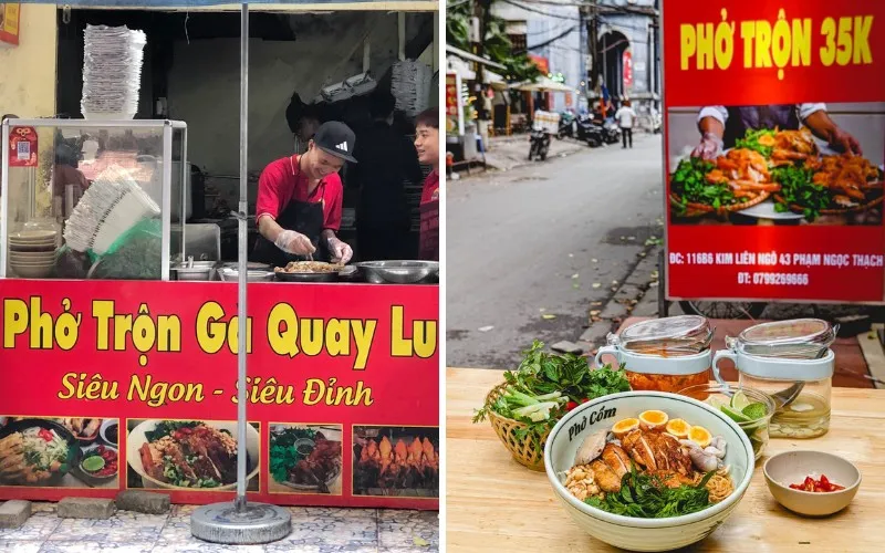 Thưởng thức phở gà quay lu độc đáo giữa lòng Hà Nội