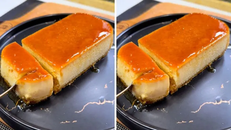 Trổ tài khéo tay với món bánh caramel castella béo ngậy, mềm tan