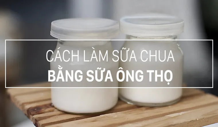 Tự làm sữa chua tại nhà bằng sữa ông Thọ vô cùng đơn giản