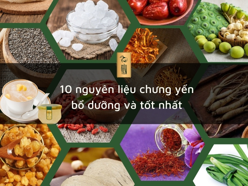 10 Nguyên liệu chưng yến bổ dưỡng và tốt nhất 