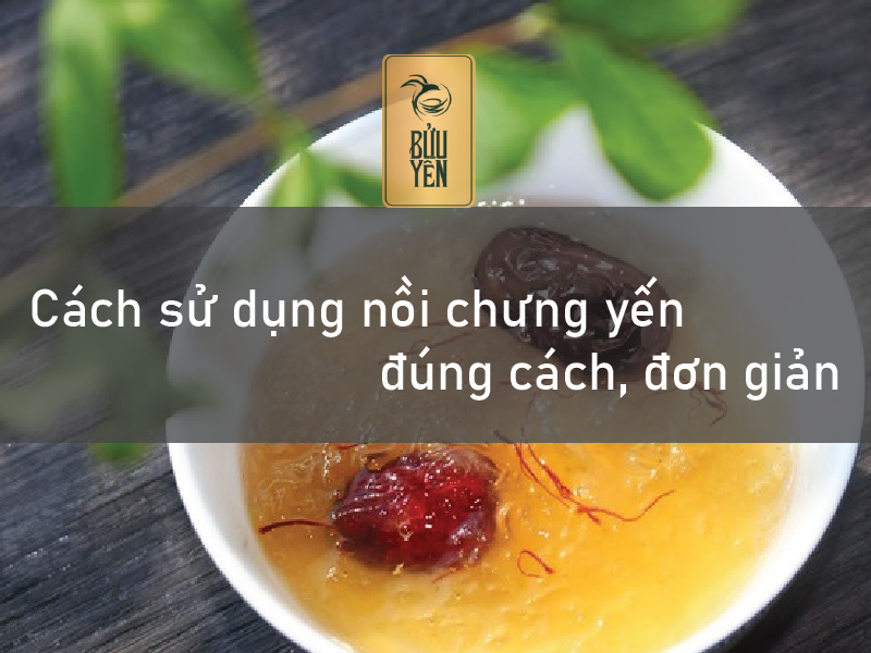 Cách sử dụng nồi chưng yến đúng cách, đơn giản